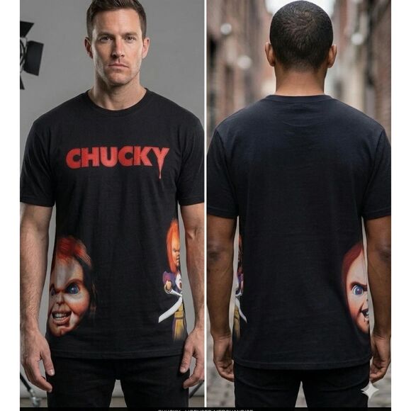 Universal Other - Chucky Child’s Play T-Shirt Mens 2XL Embroidered Graphic Tee Universal Studios